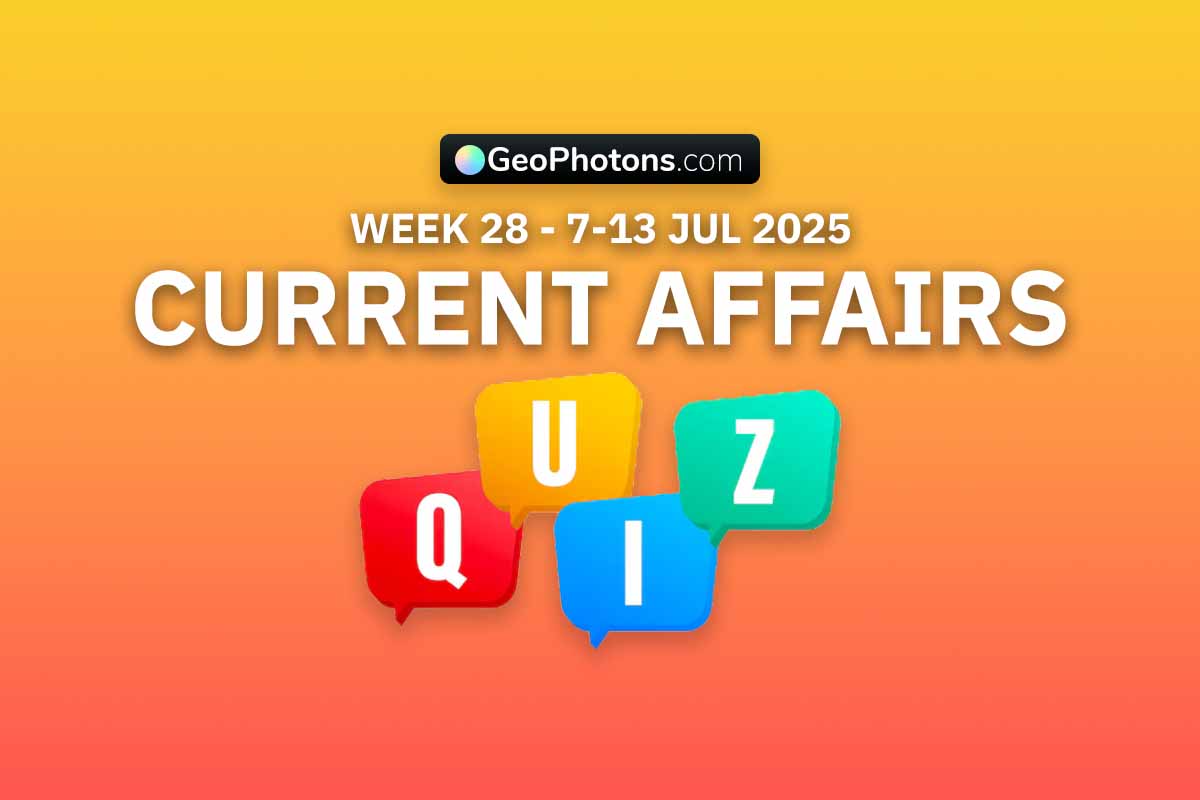60 Current Affair Quiz MCQ of Week 29